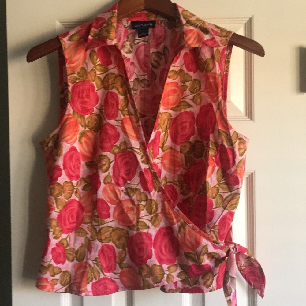 COPY - Ann Taylor Wrap Blouse - like new - worn once